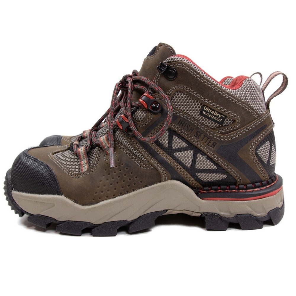 Irish Setter Red Wing Womens 6 B Crosby Safety Toe Waterproof‎ Hiking Boots